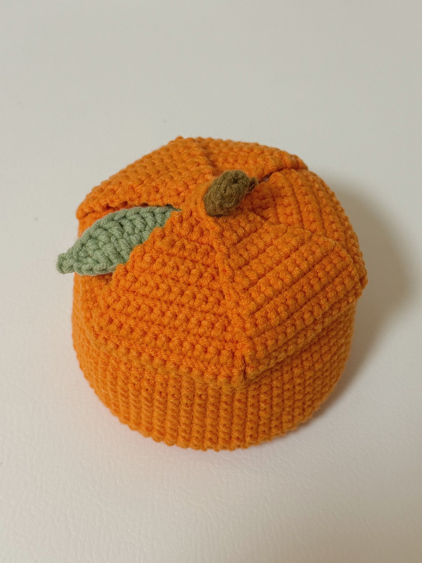 Crochet fruit coaster