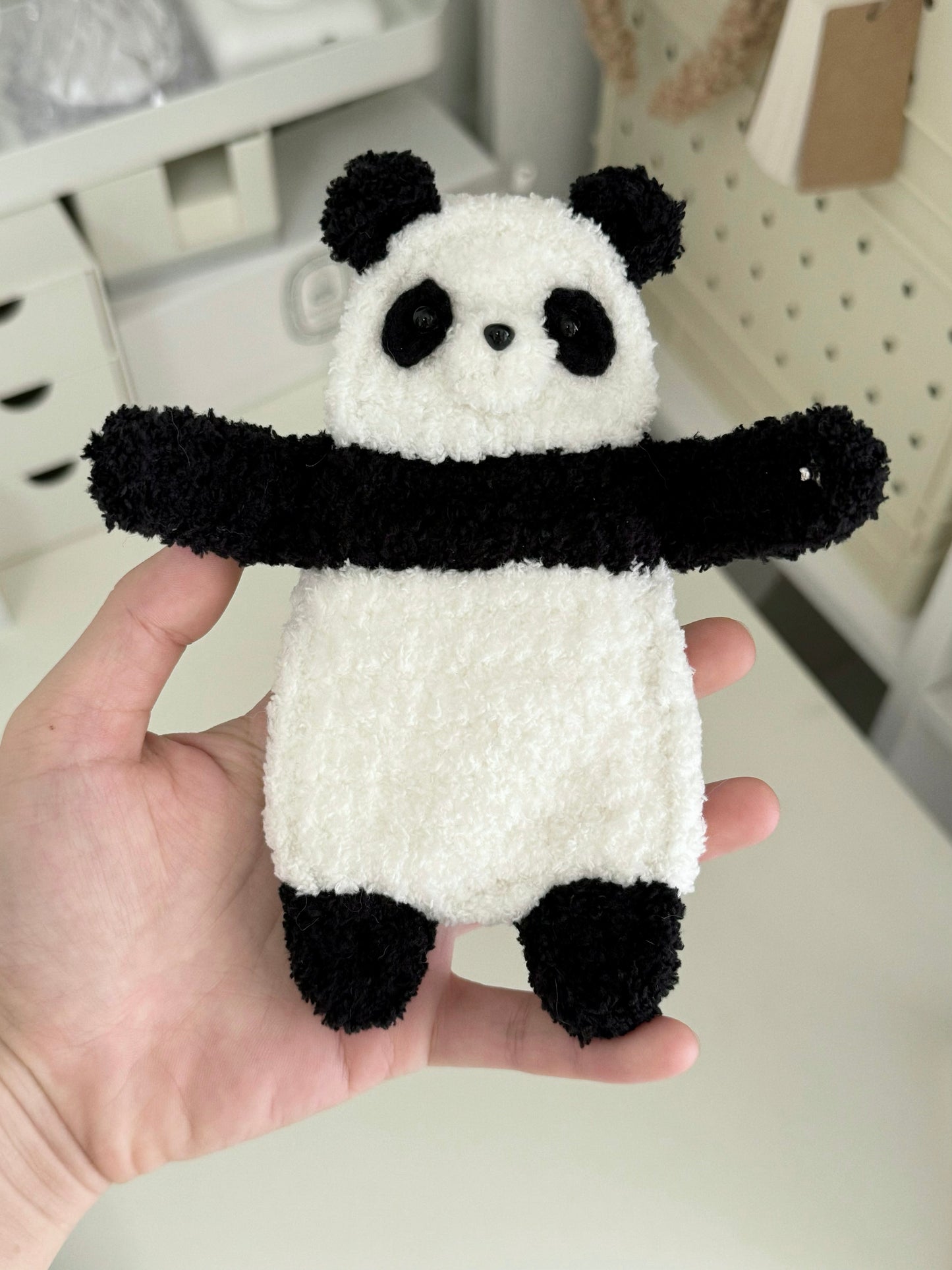 Handmade crochet bear airpods case