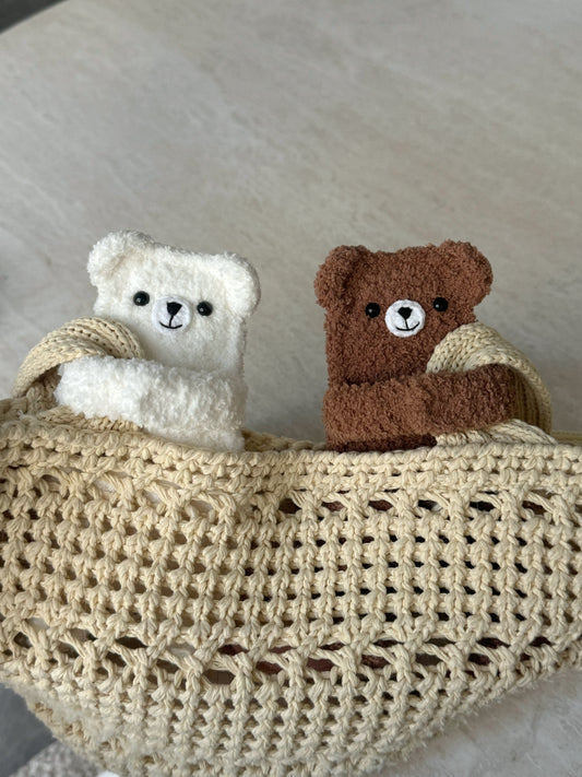 Crochet handmade bear AirPods case