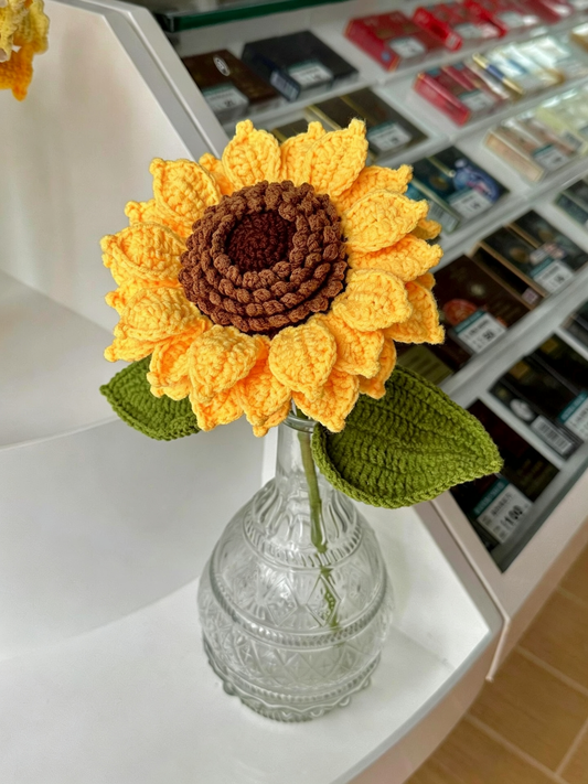 Crochet Sunflower Home Decor