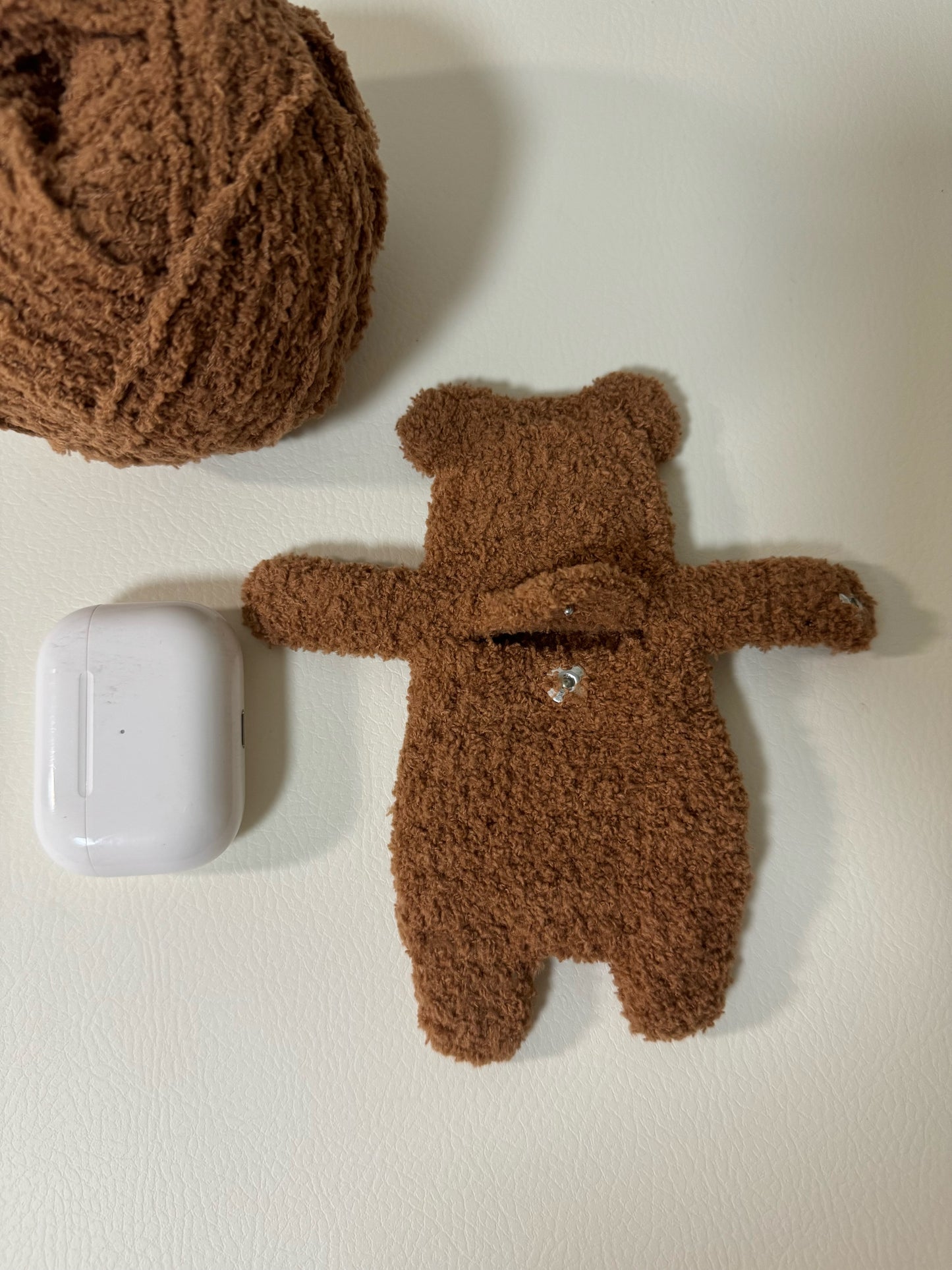 Crochet handmade bear AirPods case