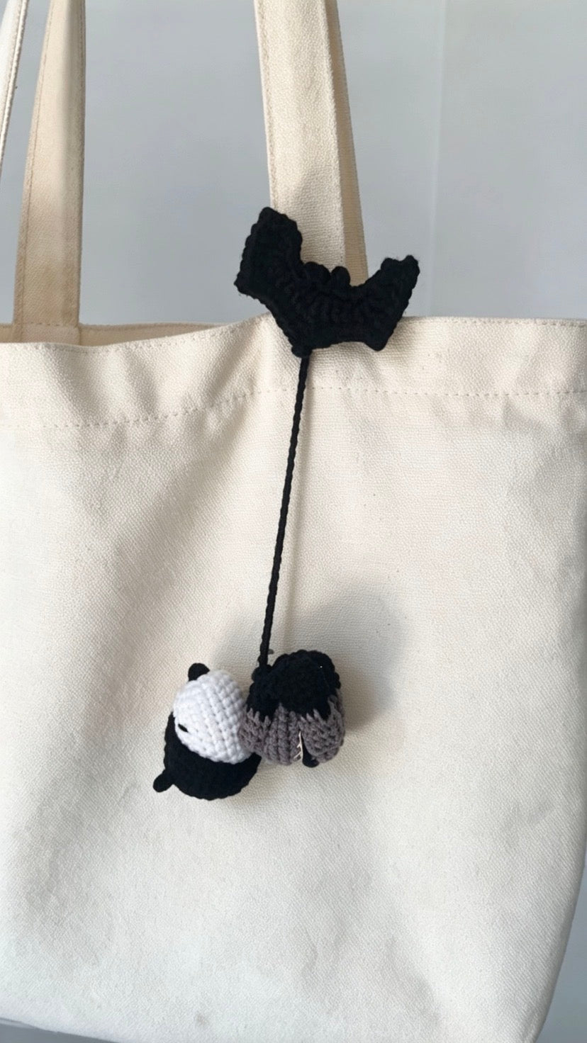 Spider version with stretchy web car hanging & bag charm