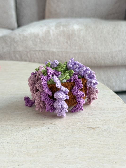 Crochet wisteria car hanging accessories