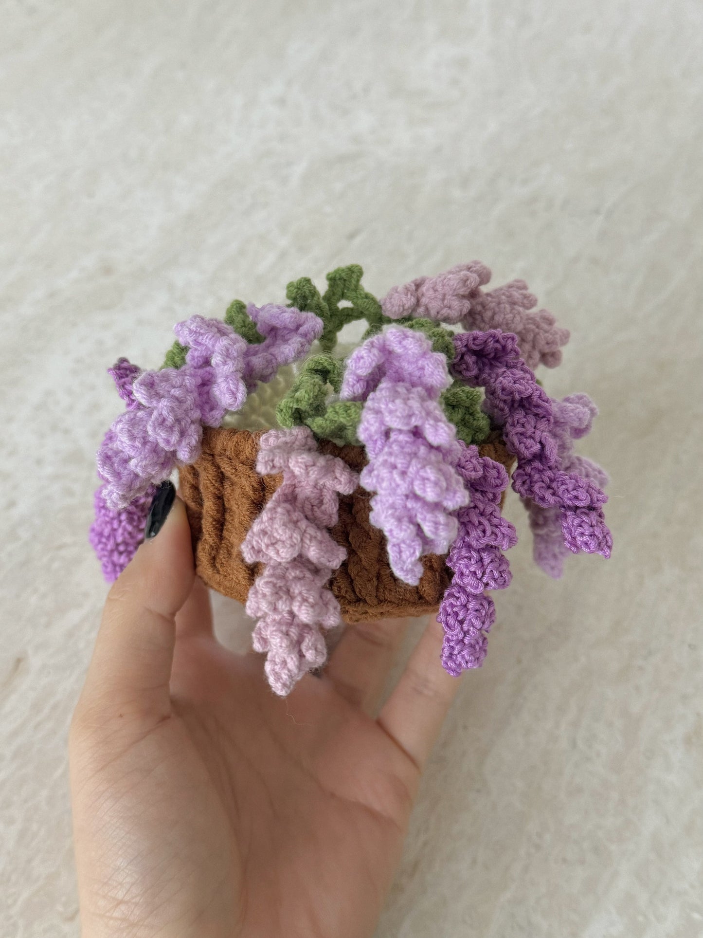 Crochet wisteria car hanging accessories