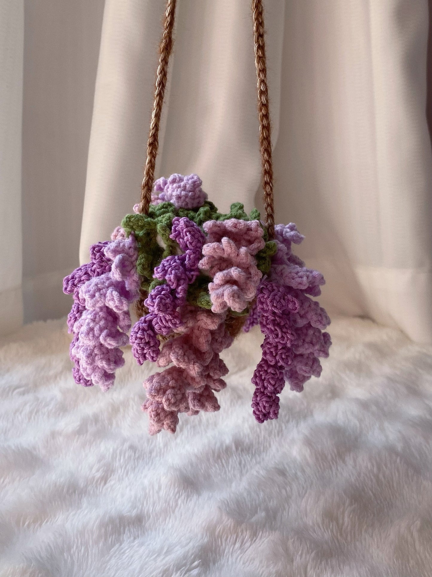 Crochet lavender car hanging accessories