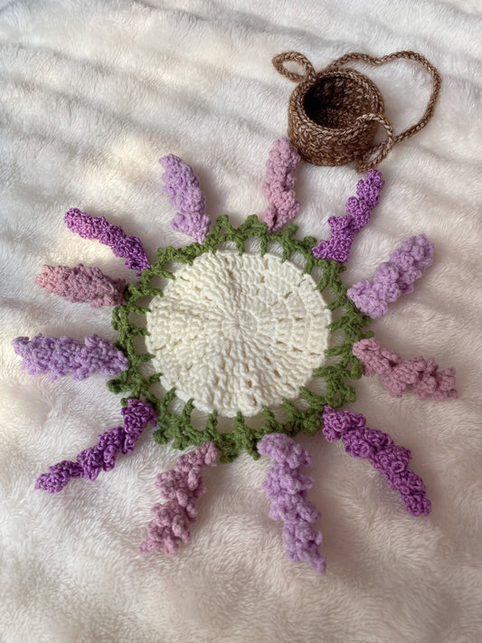 Crochet lavender car hanging accessories