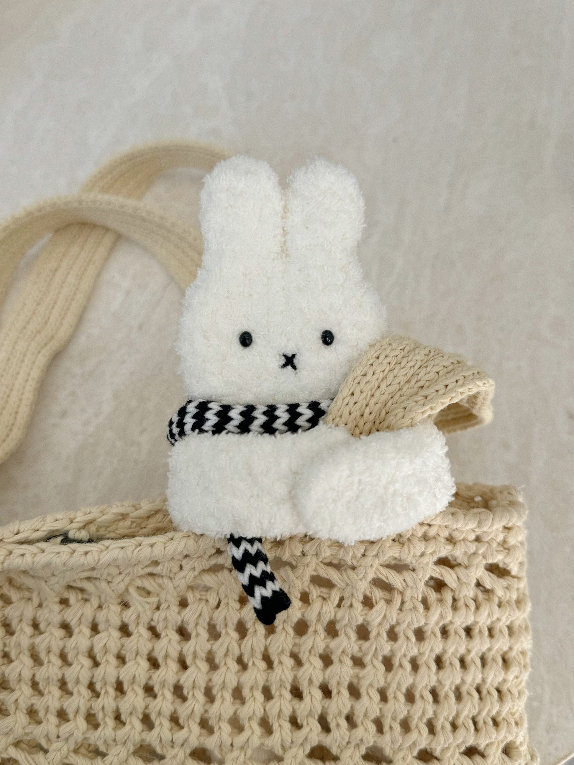 crochet miffy bag charms bag accessories  